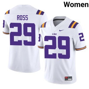 White Limited College Football Tiger Nation #29 Women's Jordan Ross Jersey 204142-179