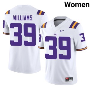 White Louisiana State Tigers Lavonte Williams Women's Embroidery #39 College Football Jerseys 709792-479