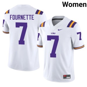 White Limited Leonard Fournette Tiger Nation Women #7 College Football Jerseys 129986-301