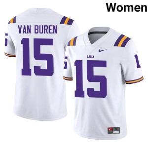 White College Football Tiger Nation Women's 2026-27 #15 Steve Van Buren Jerseys 177850-704