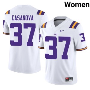 White College Football 2026 Louisiana State Tigers Tommy Casanova #37 Women's Jerseys 764072-928