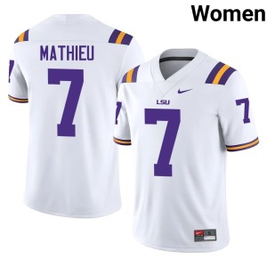 White College Football Women's Tyrann Mathieu Limited Tigers #7 Jerseys 495070-270