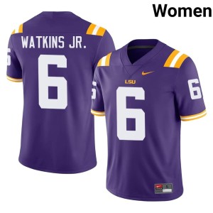 Purple Women Replica #6 College Football Winston Watkins Jr. Tiger Nation Jerseys 440216-387