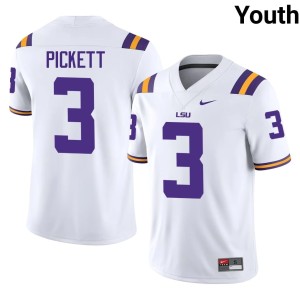 White College Football Tiger Nation DJ Pickett Youth #3 Alumni Jerseys 368886-714