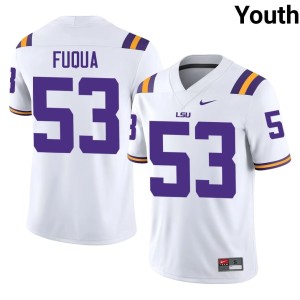 White Youth #53 Hayes Fuqua Tigers 2026-27 College Football Jerseys 527316-768