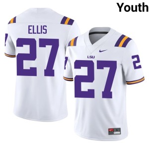White 2026-27 Dez Ellis #27 Tiger Nation Youth College Football Jerseys 677084-448