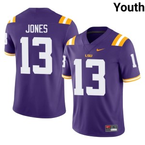 Purple Dilin Jones #13 College Football Limited Youth LSU Tigers Jerseys 355374-147