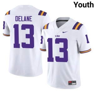 White College Football #13 Youth NCAA Faheem Delane Louisiana State University Tigers Jersey 722993-241