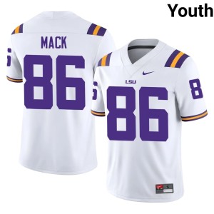 White Youth High School Jabari Mack Fighting Tigers #86 College Football Jerseys 311086-674