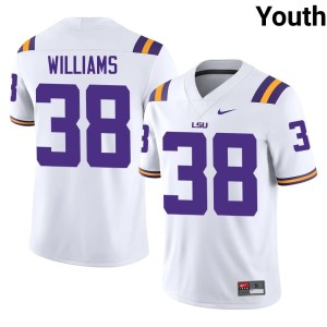White College Football Youth Fighting Tigers #38 Stitched Jackson Williams Jersey 699972-698