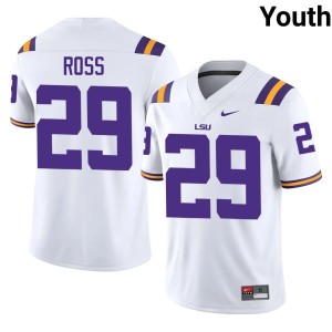 White Jordan Ross Youth College Football #29 Tiger Nation Game Jerseys 923876-777