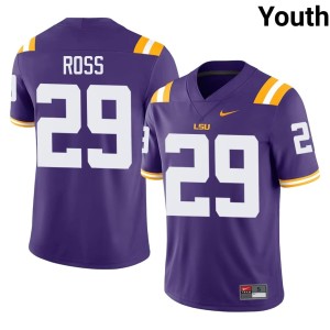 Purple Jordan Ross Tiger Nation Youth #29 College Football Limited Jersey 201916-956