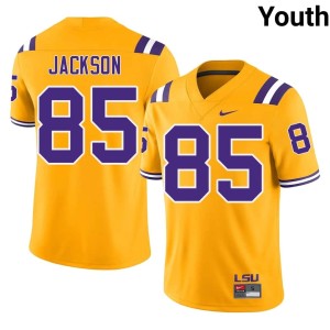 Gold Official Youth College Football #85 Josh Jackson Tiger Nation Jerseys 966980-865