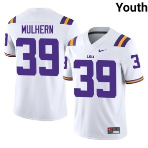 White #39 Youth Louisiana State University Tigers Mack Mulhern 2026 College Football Jersey 574169-949