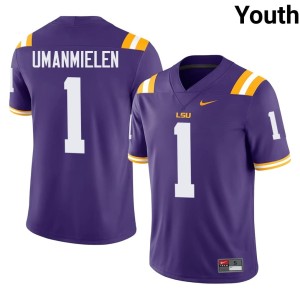 Purple Princewill Umanmielen Youth Player Fighting Tigers #1 College Football Jersey 261030-774