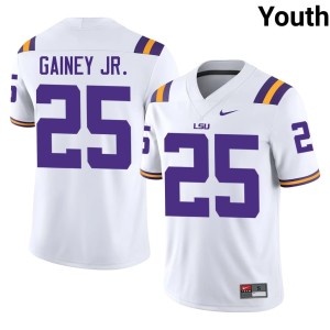 White College Football LSU Youth Rod Gainey Jr. Official #25 Jerseys 147622-931