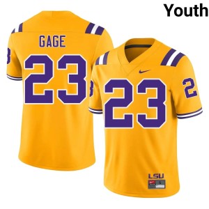 Gold Stacy Gage LSU Youth #23 Alumni College Football Jerseys 960409-897