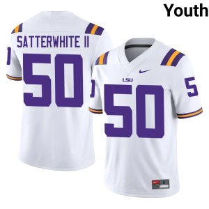 White College Football William Satterwhite II Youth Player #50 Fighting Tigers Jerseys 382043-762